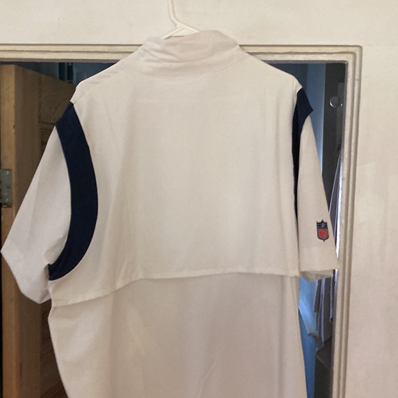 White, Short Sleeve, New England Patriots 2022 SideLine Quarter Zip - Picture 8 of 8